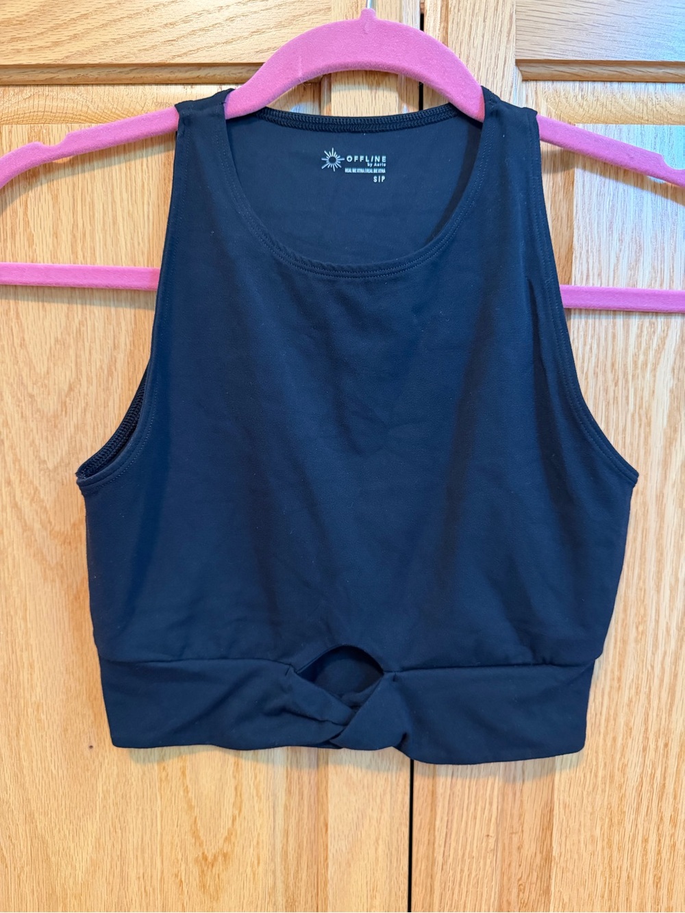 OFFLINE by Aerie Black Active Tank Top - Small
